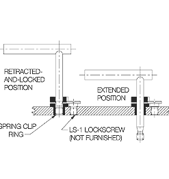 CARRLANE LOCKING L PIN (COMPLETE ASSEMBLY)    CLM-6-LLP-B