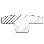 CARRLANE PALM GRIP HAND KNOB    CL-12-PHK