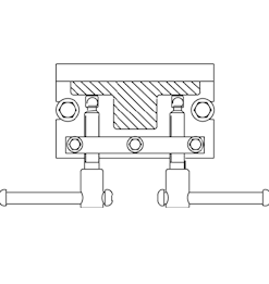 CARRLANE BAR-HANDLE SCREW CLAMP    CL-630-BHS