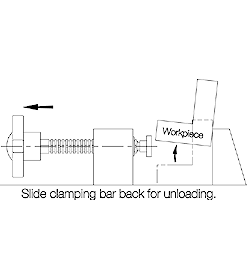 CARRLANE BAR-LOK QUICK-ACTING SCREW CLAMP    CL-28-BLTAN