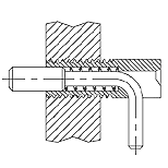 CARRLANE HAND-RETRACTABLE PLUNGER    CL-40-LHRP