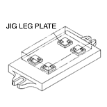 CARRLANE JIG LEG PLATE    CL-2-JLP