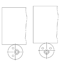 CARRLANE ECCENTRIC-LEVELING-LUG COVER    CL-1-COVER