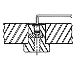 CARRLANE SURE-LOCK FIXTURE KEY    CL-22-SLFK