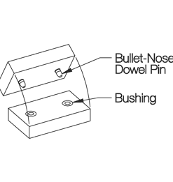 CARRLANE BULLET-NOSE DOWEL    CL-3-BND