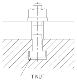 CARRLANE T NUT    CL-21-TN