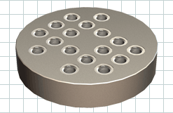 CARRLANE QUINTUS ROUND FIXTURE PLATE    CL-160-40-QRFP