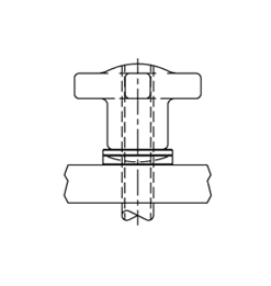 CARRLANE SLOTTED-HEEL CLAMP STRAP ASSEMBLY    CL-1-SHA-4
