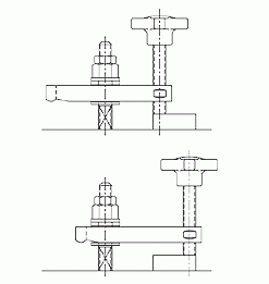 CARRLANE TAPPED-HEEL CLAMP STRAP    CL-61-CS