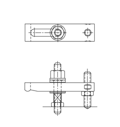 CARRLANE TAPPED-HEEL CLAMP STRAP ASSEMBLY    CL-21-THA-OP
