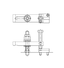 CARRLANE TAPPED-HEEL CLAMP STRAP ASSEMBLY    CL-21-THA-HH