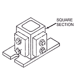 CARRLANE CAST SECTION (SQUARE)    CL-1-CSS-25.00