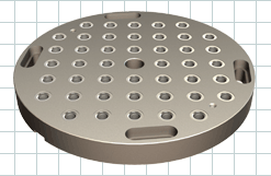 CARRLANE ROUND VISE PLATE    CL-310-03-RFP