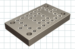 CARRLANE QUINTUS RECTANGULAR FIXTURE PLATE    CL-150250-00-QFP