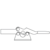 CARRLANE HORIZONTAL-HANDLE TOGGLE CLAMP    CL-251-HTC