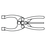 CARRLANE TOGGLE PLIERS    CL-254-PL