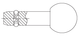 CARRLANE THREADED DETENT PIN CL-8-TDP-1.00-S