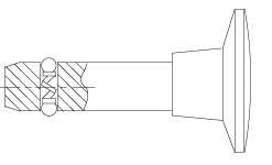 CARRLANE THREADED DETENT PIN CL-8-TDP-1.00-S