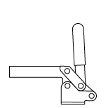 CARRLANE VERTICAL-HANDLE TOGGLE CLAMP    CL-301-TC
