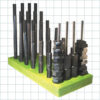 CARRLANE ROTARY T NUT & STUD SET    CL-6-RTNS