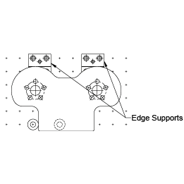 CARRLANE DOUBLE EDGE SUPPORT    CL-MF50-3803