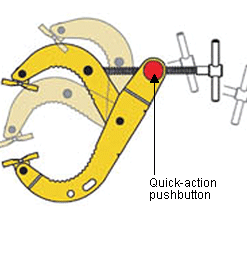 CARRLANE NO-MAR PADS FOR SHARK CLAMPS (SET OF 4)    CL-1-SHRK-P-SETOF4