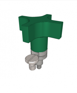 Captive Locating Screws with Hand Knob