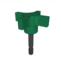 CAPTIVE LOCATING SCREW WITH HAND KNOB ASSEMBLY