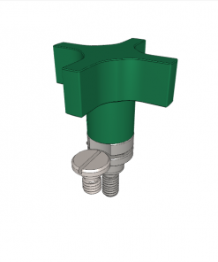 Captive Locating Screws with Hand Knob