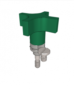 Captive Locating Screws with Hand Knob