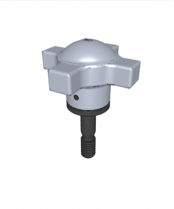 CAPTIVE LOCATING SCREW WITH SWIVEL-WASHER HAND KNOB