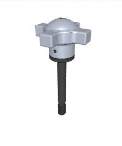 CAPTIVE LOCATING SCREW ASSEMBLY WITH SWIVEL-WASHER HAND KNOB