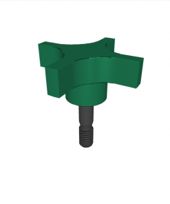 CAPTIVE LOCATING SCREW WITH HAND KNOB ASSEMBLY