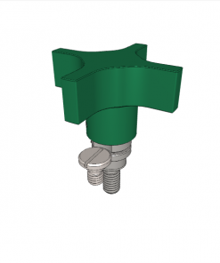 Captive Locating Screws with Hand Knob