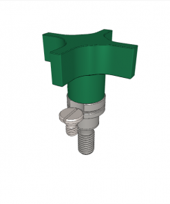 Captive Locating Screws with Hand Knob