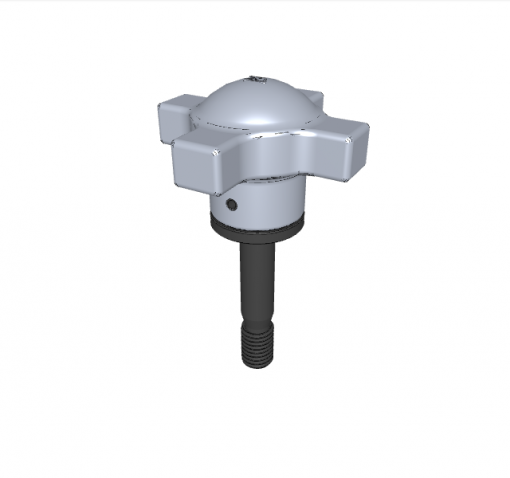CAPTIVE LOCATING SCREW WITH SWIVEL-WASHER HAND KNOB