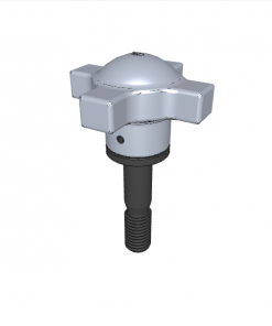 CAPTIVE LOCATING SCREW WITH SWIVEL-WASHER HAND KNOB