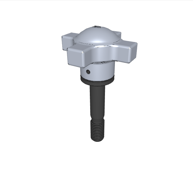 CAPTIVE LOCATING SCREW WITH SWIVEL-WASHER HAND KNOB