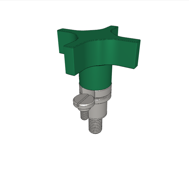 Captive Locating Screws with Hand Knob