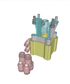 METRIC HAND KNOB EXTRUDED ASSEMBLY
