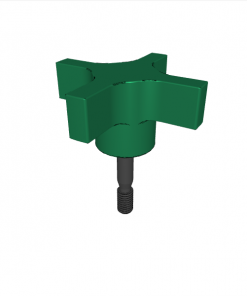 CAPTIVE LOCATING SCREW WITH HAND KNOB ASSEMBLY