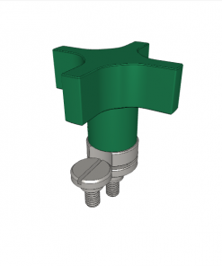Captive Locating Screws with Hand Knob