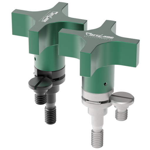Captive Locating Screws with Hand Knob