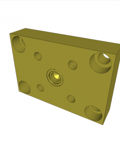 INSTALLATION HOUSING FOR SWING CLAMP 1848-1XX, TUBE THREADED CONNECTOR G1/8
