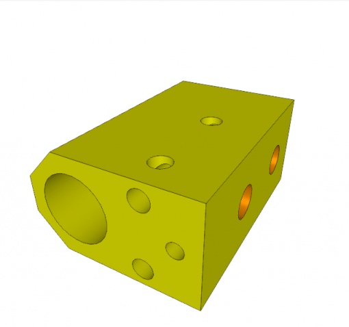 CONNECTION HOUSING M40 x 1.5 FOR THREADED-BODY WORK SUPPORT, 500 bar