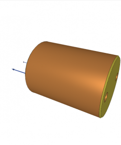 UNIVERSAL CYLINDER, D.A., M75 x 1.5, ? 50/32 mm, 50 mm STROKE, r = 4 mm, 500 bar