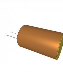 UNIVERSAL CYLINDER, D.A., VITON, M75 x 1.5, ? 50/32 mm, 50 mm STROKE, r = 4 mm, 500 bar