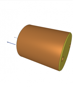 UNIVERSAL CYLINDER, D.A., M90 x 2, ? 63/40 mm, 63 mm STROKE, r = 4 mm, 500 bar