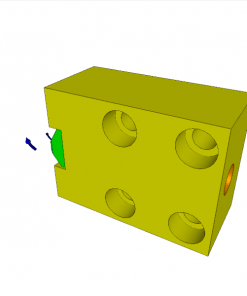 LOW-BLOCK CLAMPING CYLINDER ? 25 x 10 mm STROKE, 500 bar