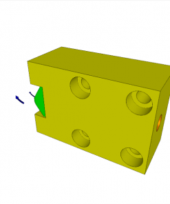 LOW-BLOCK CLAMPING CYLINDER ? 36 x 10 mm STROKE, 500 bar